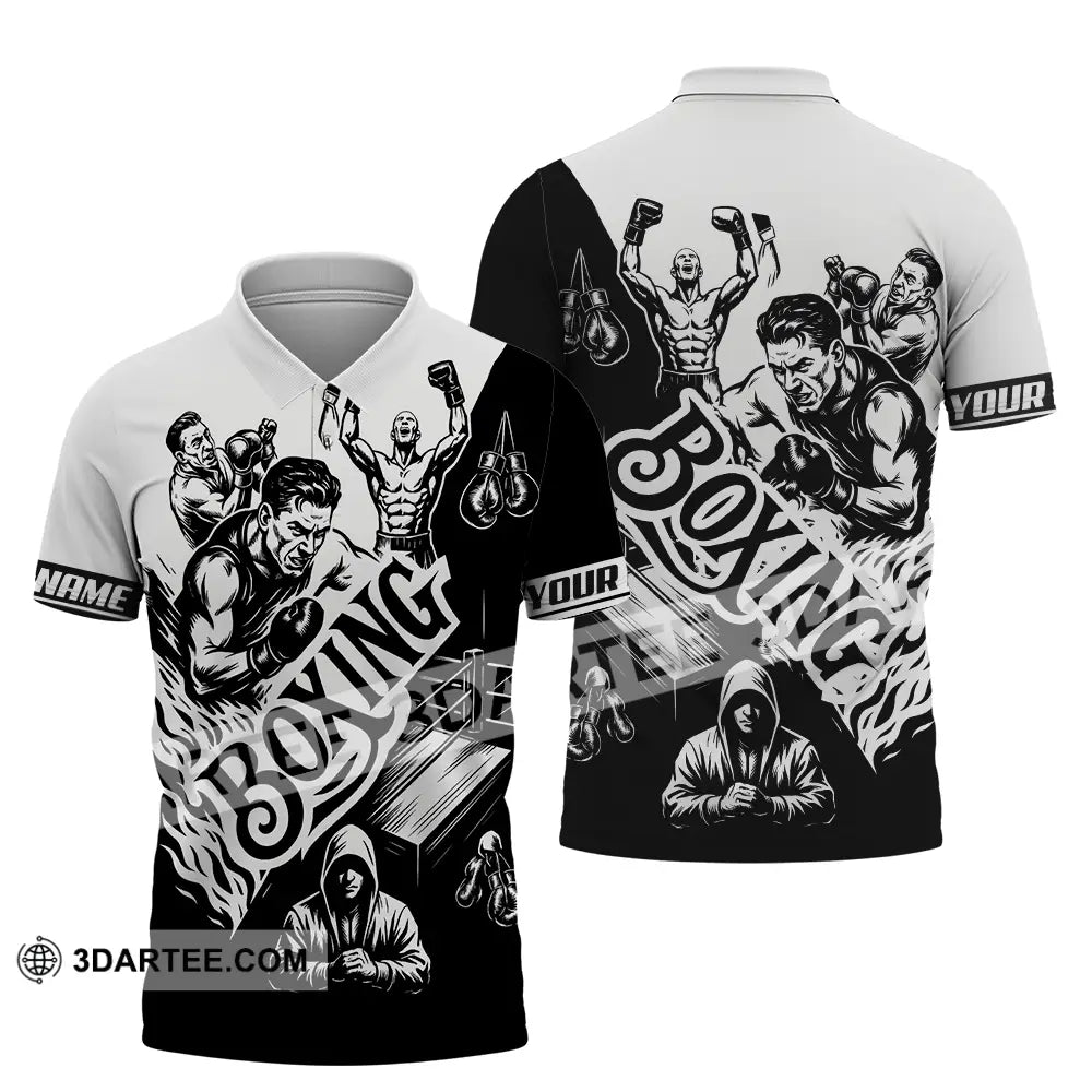 Unisex Shirt - Custom Boxing Men Shirt Polo Shirt / S T-shirt