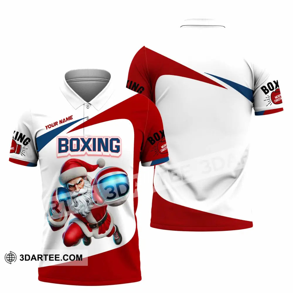 Unisex Shirt - Custom Boxing Santa Shirt Polo Shirt / S T-shirt