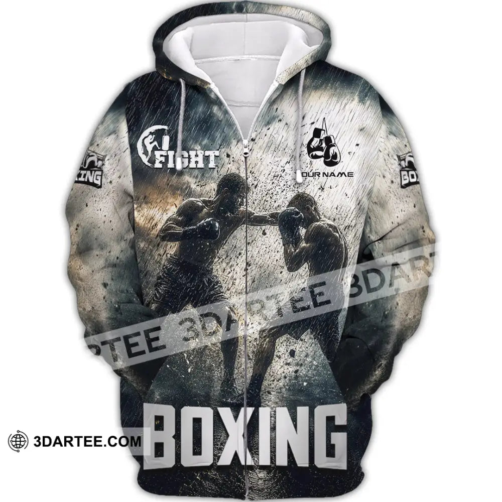 Unisex Shirt - Custom Boxing Shirt - Zipper Hoodie / S - T-shirt