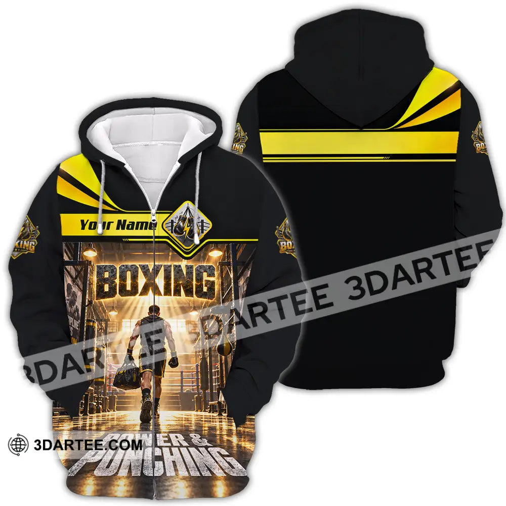 Unisex Shirt - Custom Boxing Shirt - Zipper Hoodie / S - T-shirt