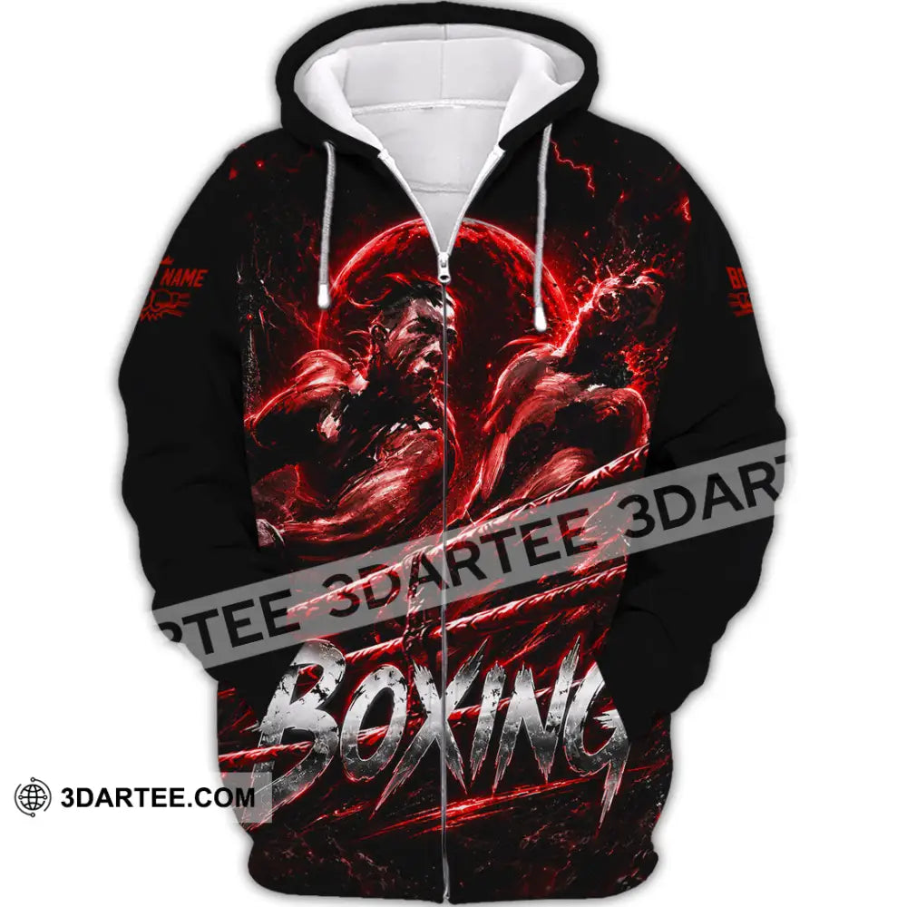 Unisex Shirt - Custom Boxing Shirt - Zipper Hoodie / S - T-shirt