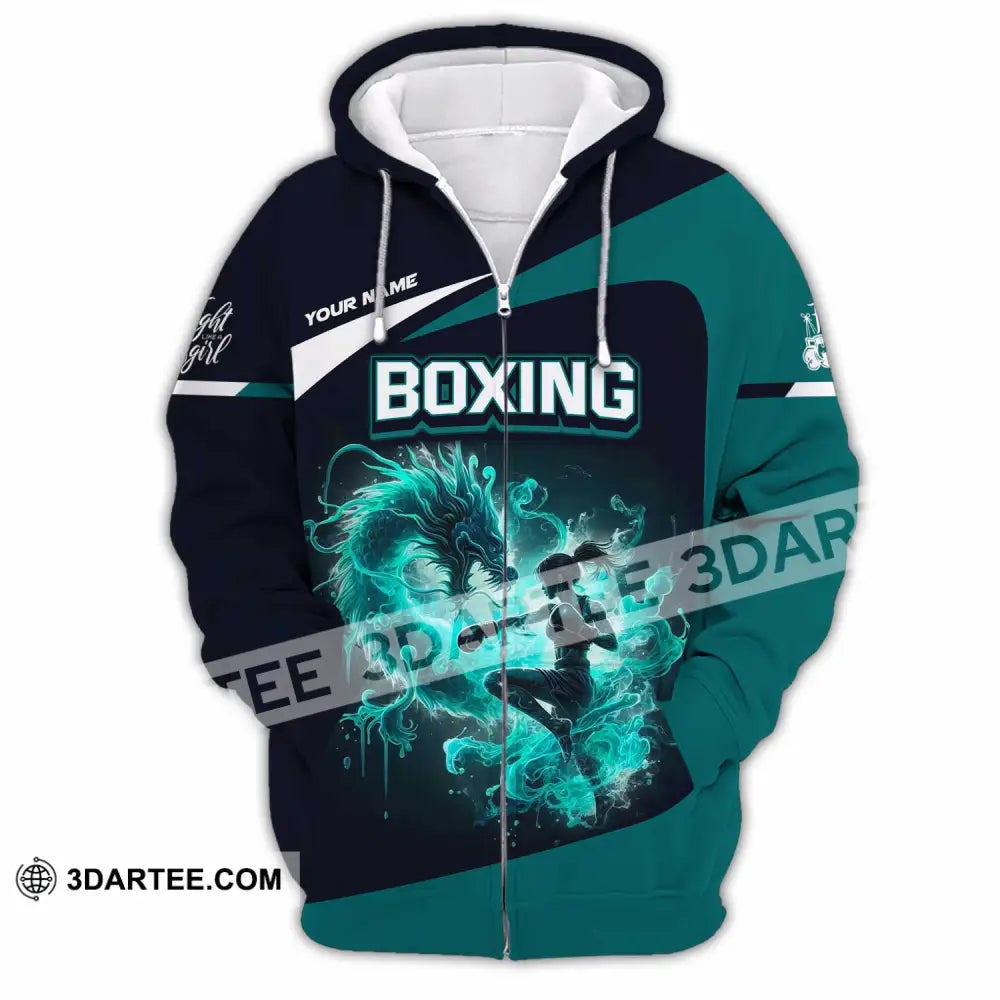 Unisex Shirt - Custom Boxing Shirt Zipper Hoodie / S T-shirt