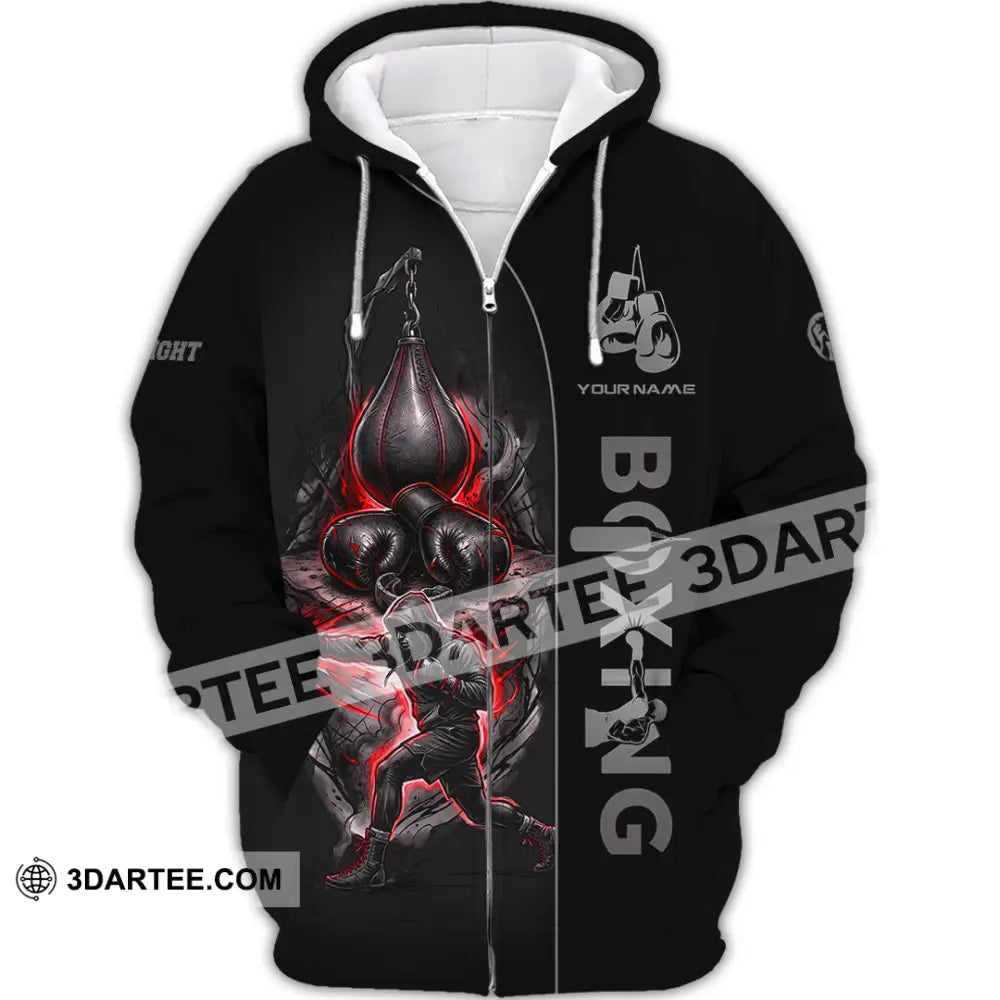 Unisex Shirt - Custom Boxing Shirt - Zipper Hoodie / S - T-shirt