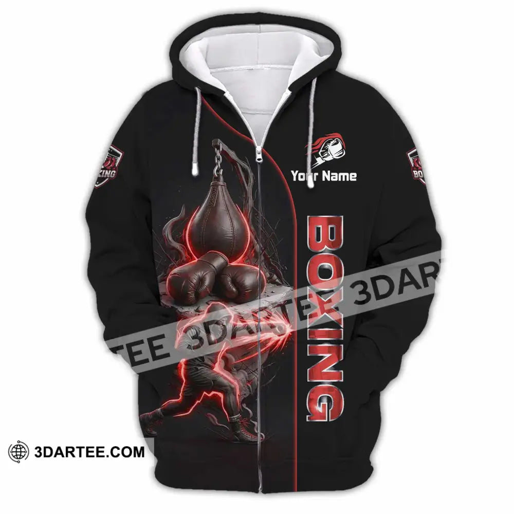 Unisex Shirt - Custom Boxing Shirt - Zipper Hoodie / S - T-shirt