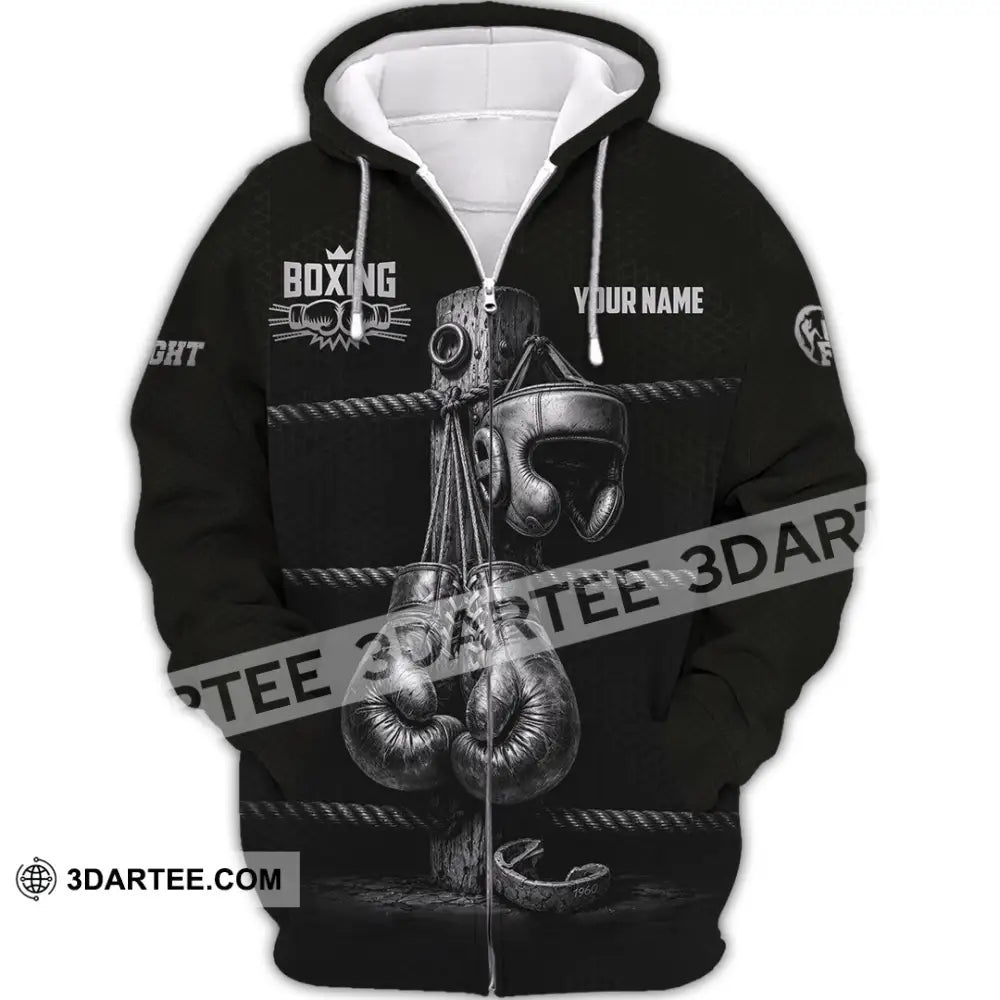 Unisex Shirt - Custom Boxing Shirt - Zipper Hoodie / S - T-shirt