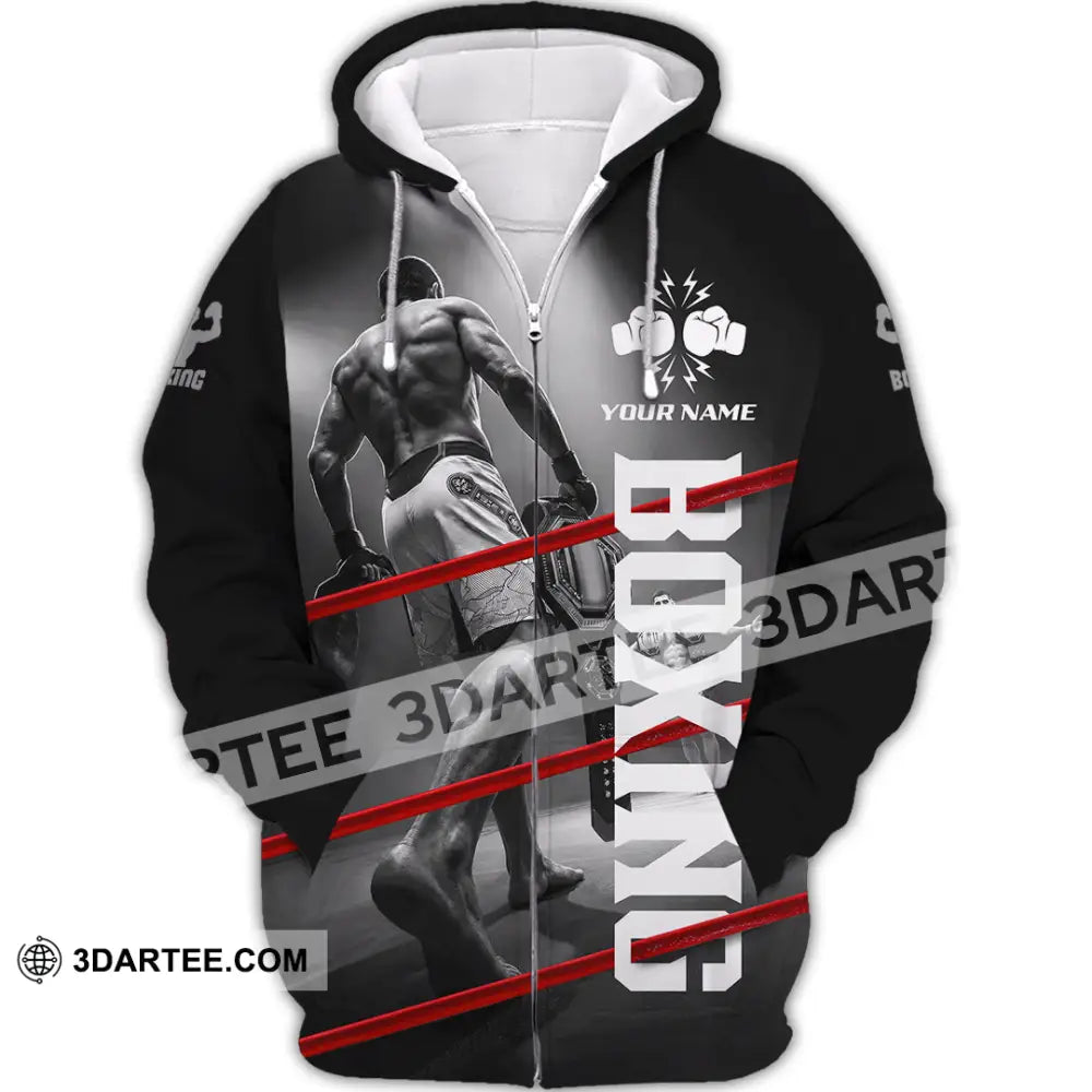 Unisex Shirt - Custom Boxing Shirt - Zipper Hoodie / S - T-shirt