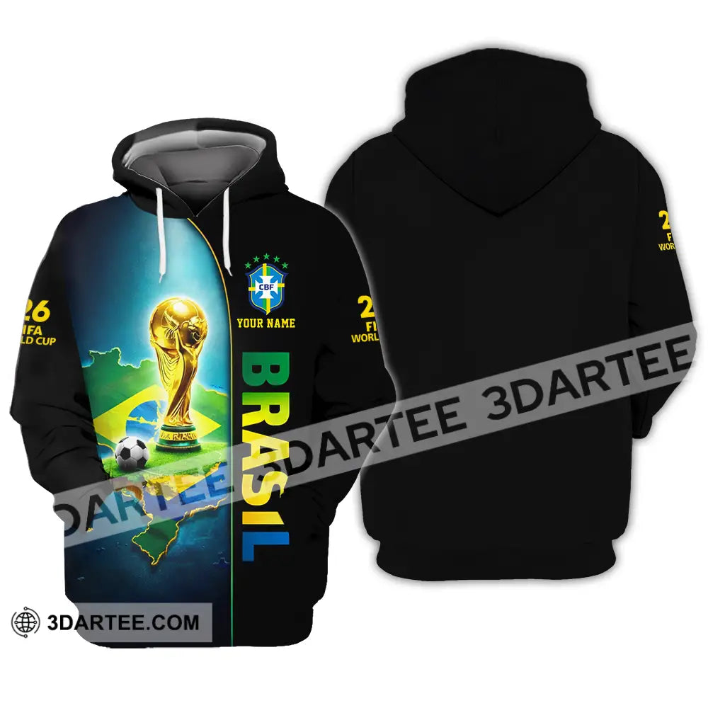 Unisex Shirt - Custom Brasil World Cup 2026 3D Shirt - Hoodie / S - T-shirt