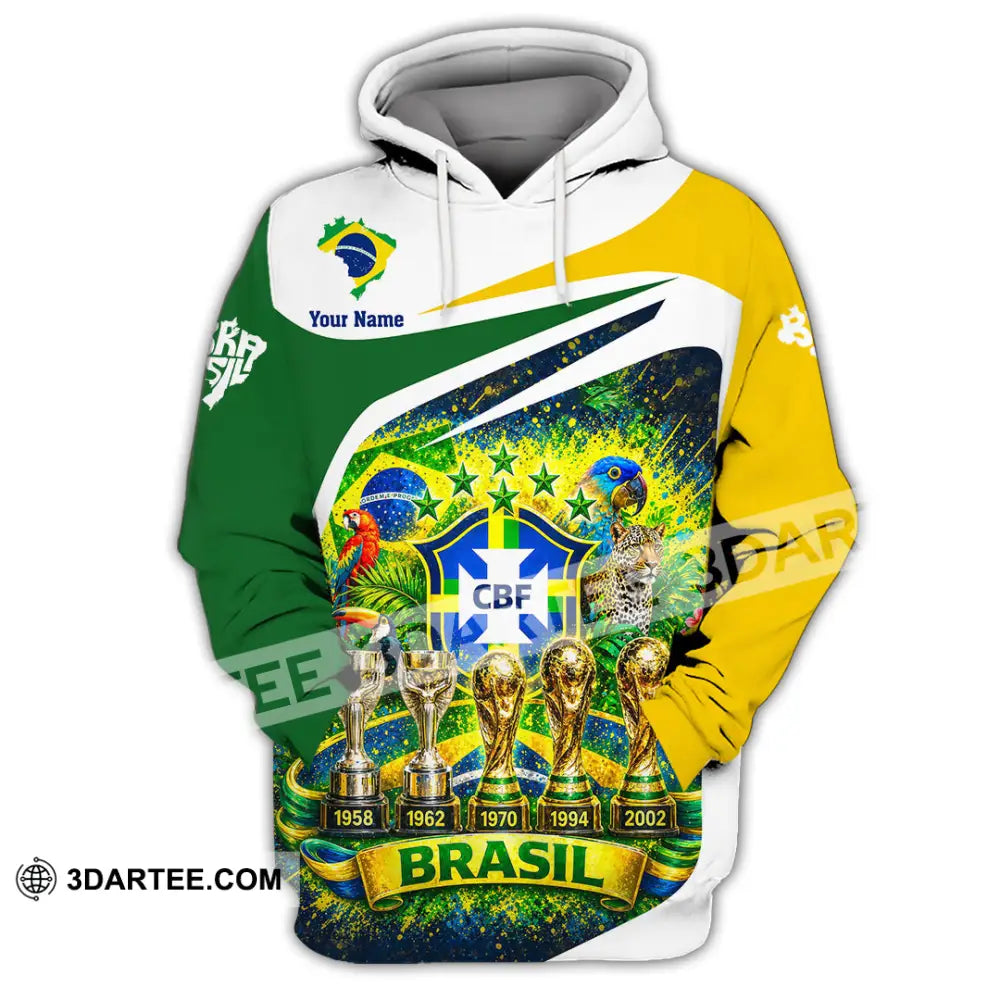 Unisex Shirt - Custom Brasil World Cup 2026 3D Shirt - Hoodie / S - T-shirt