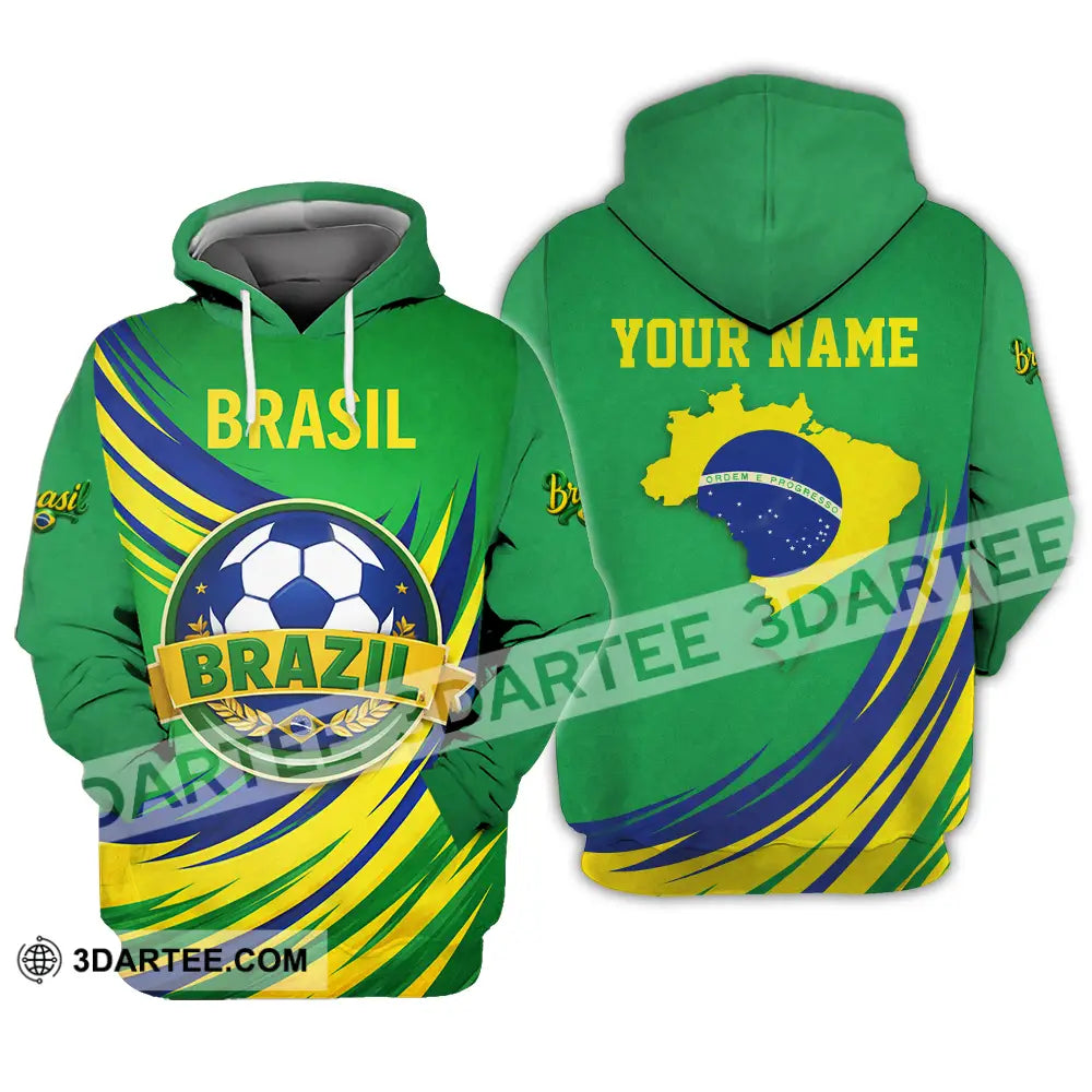 Unisex Shirt - Custom Brasil 3D Shirt Hoodie / S T-shirt