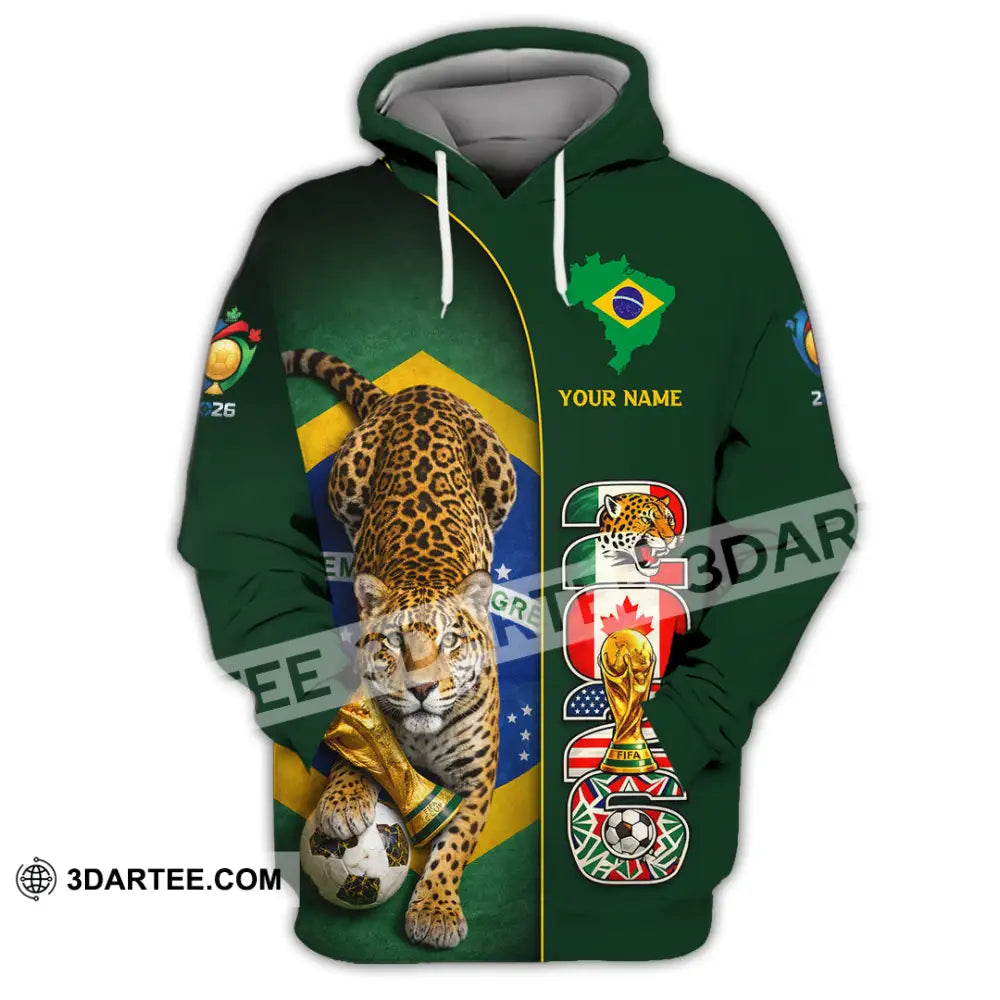 Unisex Shirt - Custom Brasil World Cup 2026 3D Shirt Hoodie / S T-shirt