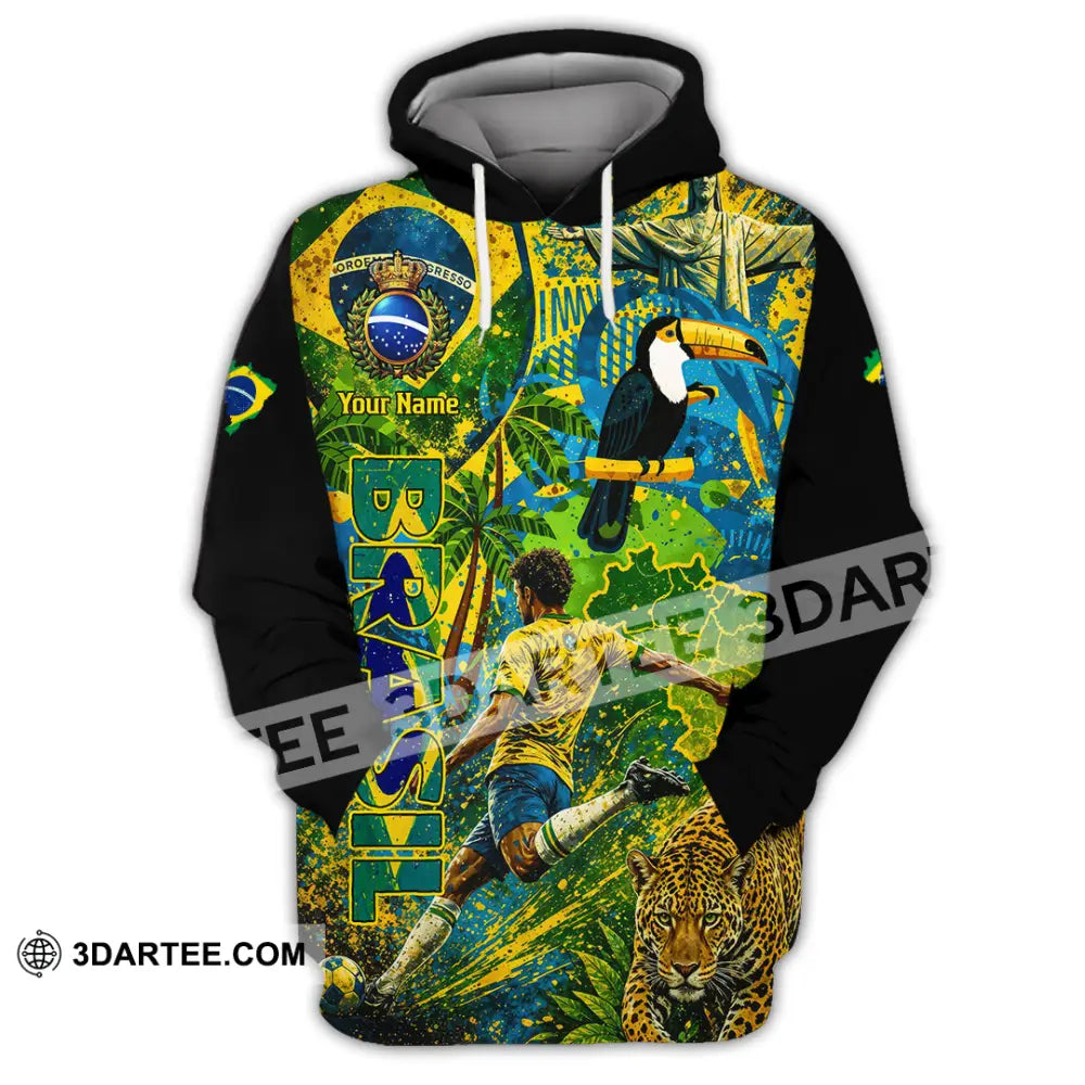 Unisex Shirt - Custom Brasil World Cup 2026 3D Shirt - Hoodie / S - T-shirt