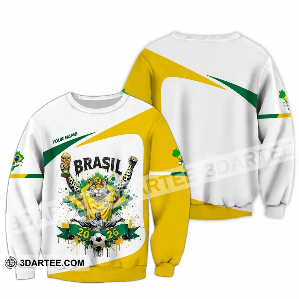 Unisex Shirt - Custom Brasil 3D Shirt Long Sleeve / S T-shirt