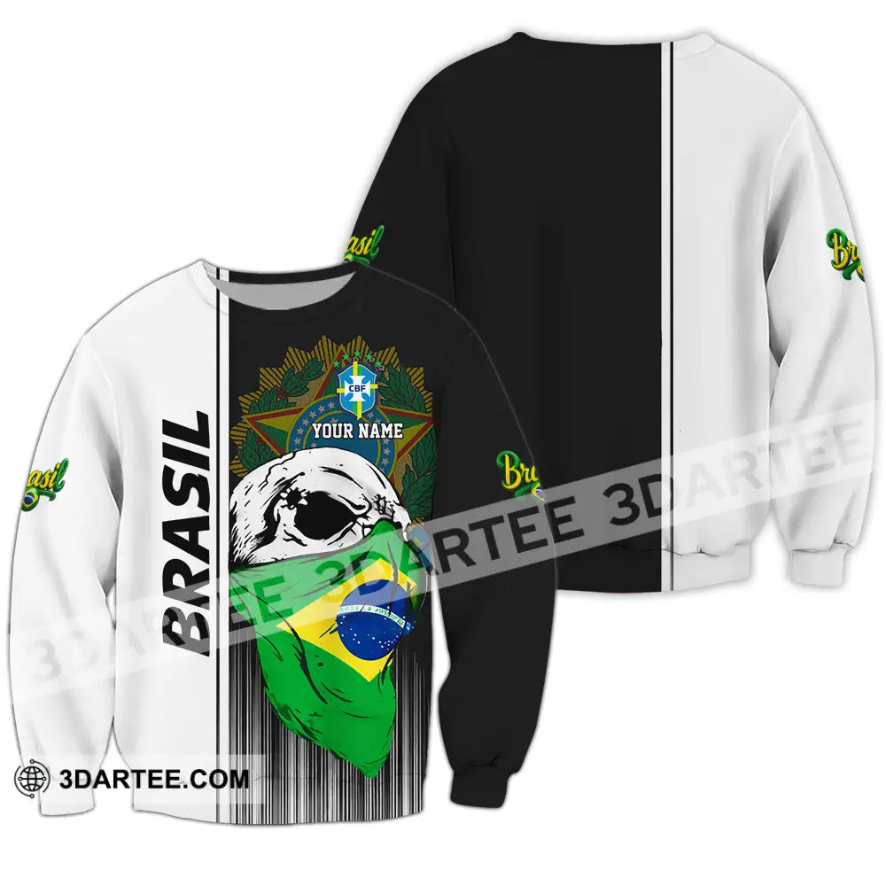 Unisex Shirt - Custom Brasil 3D Shirt Long Sleeve / S T-shirt