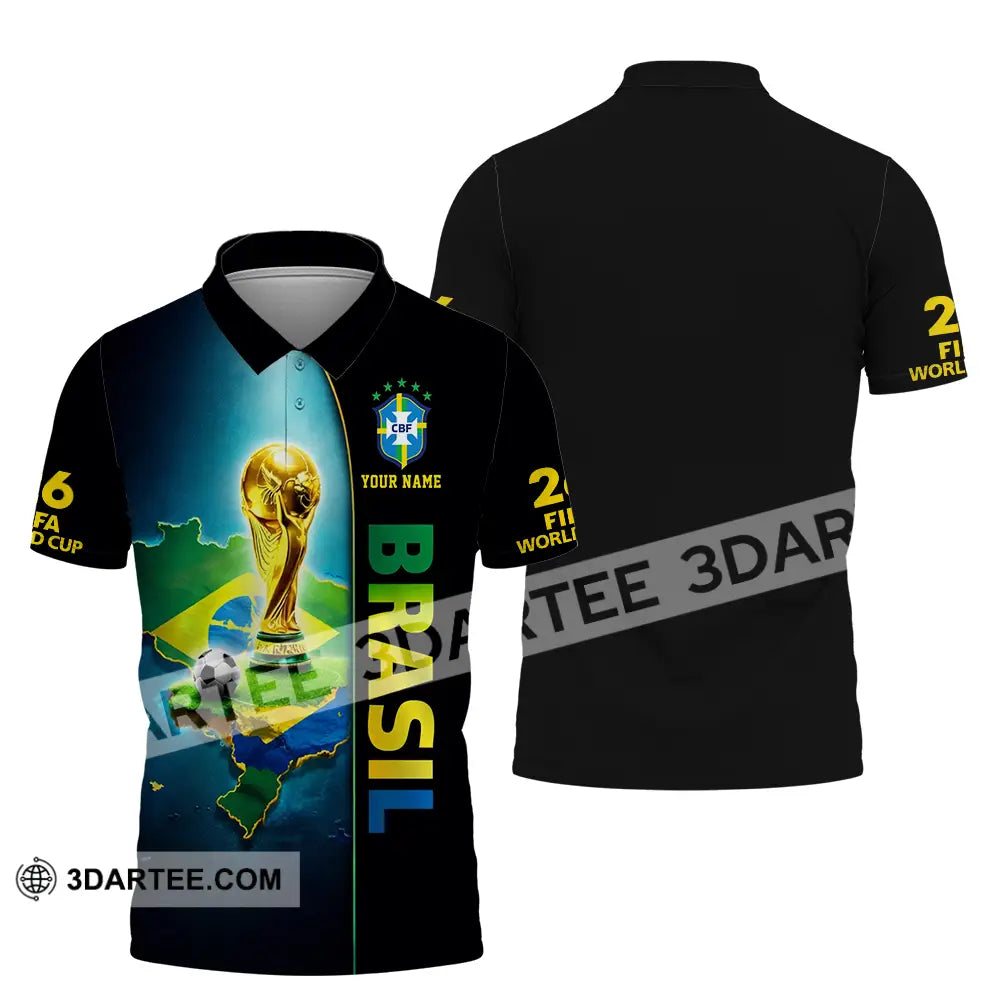 Unisex Shirt - Custom Brasil World Cup 2026 3D Shirt - Polo Shirt / S - T-shirt