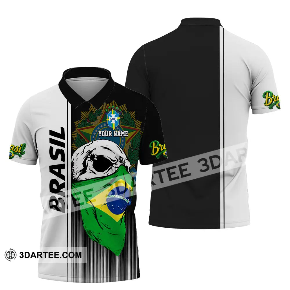 Unisex Shirt - Custom Brasil 3D Shirt Polo Shirt / S T-shirt