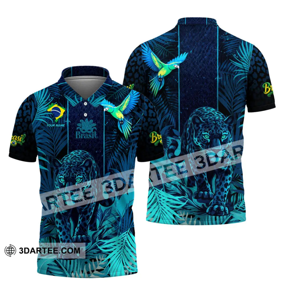 Unisex Shirt - Custom Brasil 3D Shirt Polo Shirt / S T-shirt