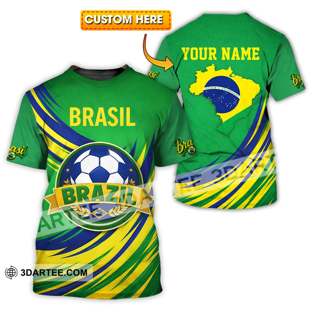 Unisex Shirt - Custom Brasil 3D Shirt T-shirt