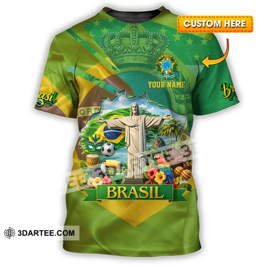 Unisex Shirt - Custom Brasil 3D Shirt T-shirt