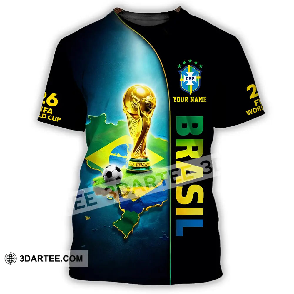 Unisex Shirt - Custom Brasil World Cup 2026 3D Shirt - T-Shirt / S - T-shirt