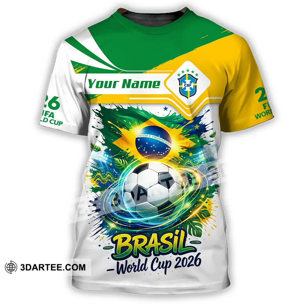 Unisex Shirt - Custom Brasil Fifa World Cup 2026 3D Shirt - T-Shirt / S - T-shirt