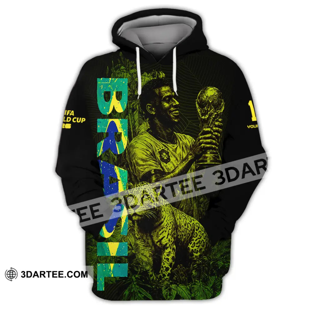Unisex Shirt - Custom Brasil Fifa World Cup 2026 3D Shirt Hoodie / S T-shirt