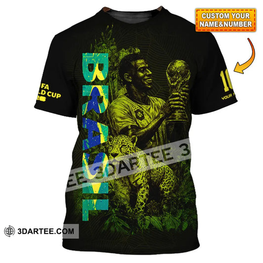 Unisex Shirt - Custom Brasil Fifa World Cup 2026 3D Shirt T-shirt