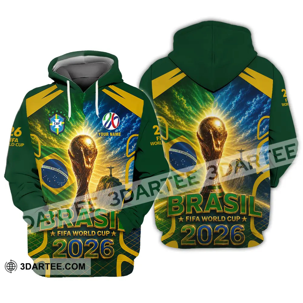 Unisex Shirt - Custom Brasil World Cup 2026 Shirt - Hoodie / S - T-shirt