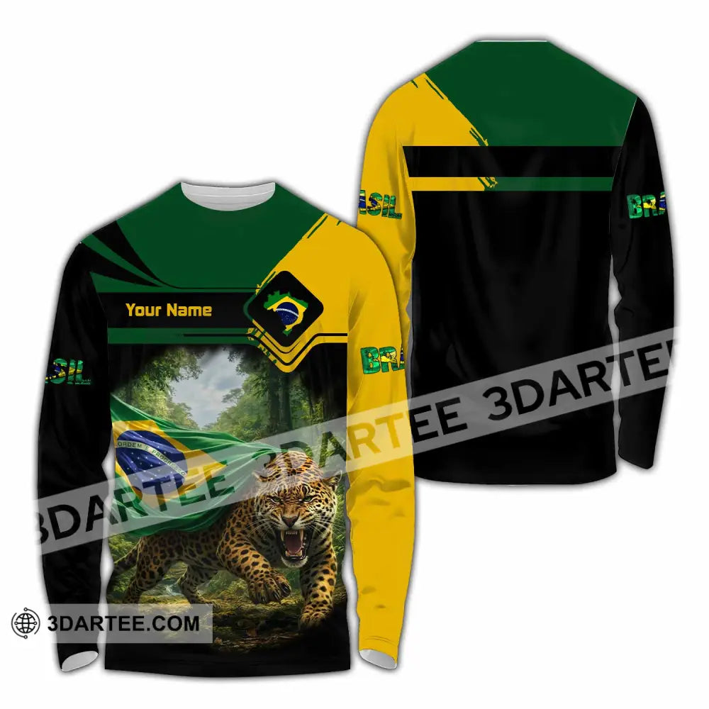 Unisex Shirt - Custom Brasil Shirt - Long Sleeve Shirt / S - T-shirt
