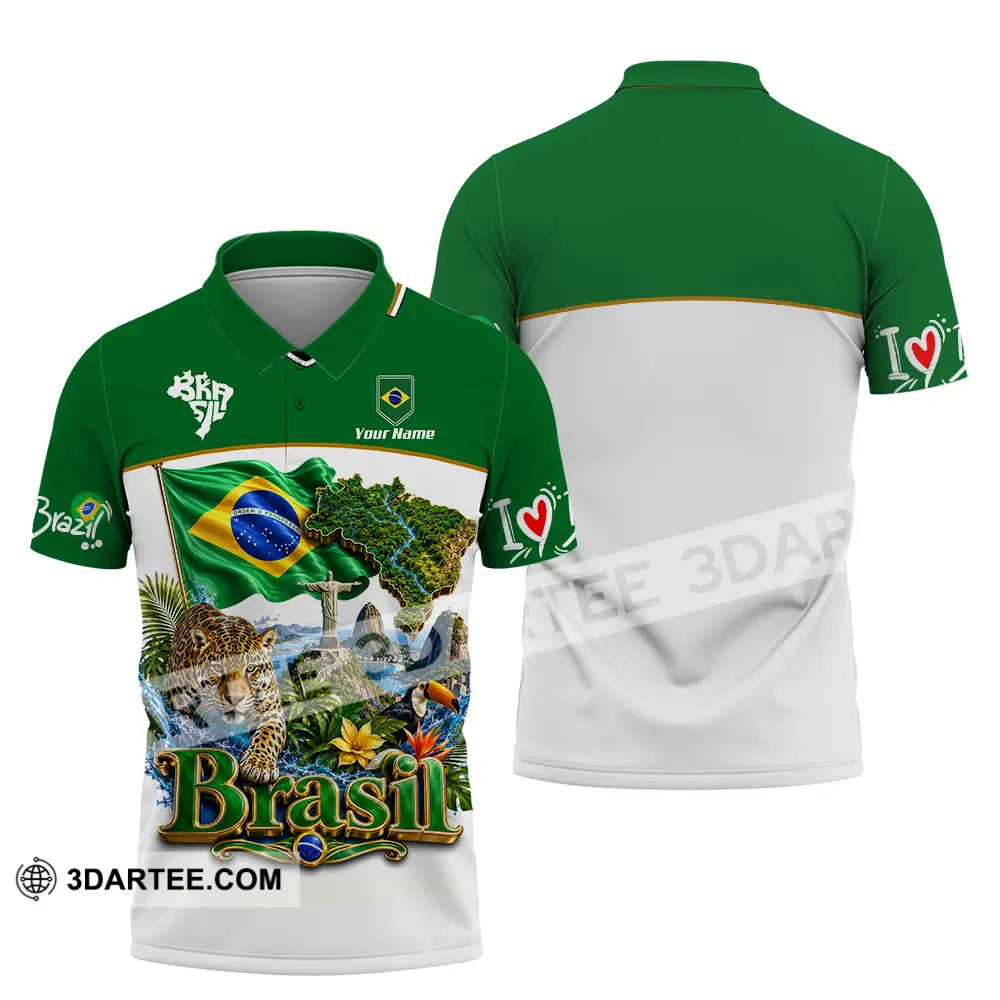 Unisex Shirt - Custom Brasil Shirt - Polo Shirt / S - T-shirt