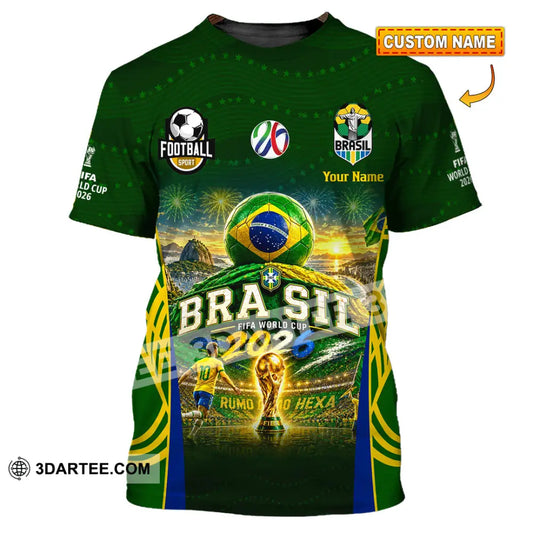 Unisex Shirt - Custom Brasil World Cup 2026 Shirt - T-shirt