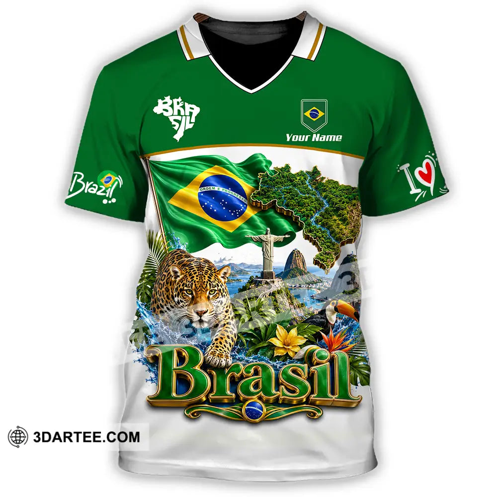 Unisex Shirt - Custom Brasil Shirt - T-Shirt / S - T-shirt