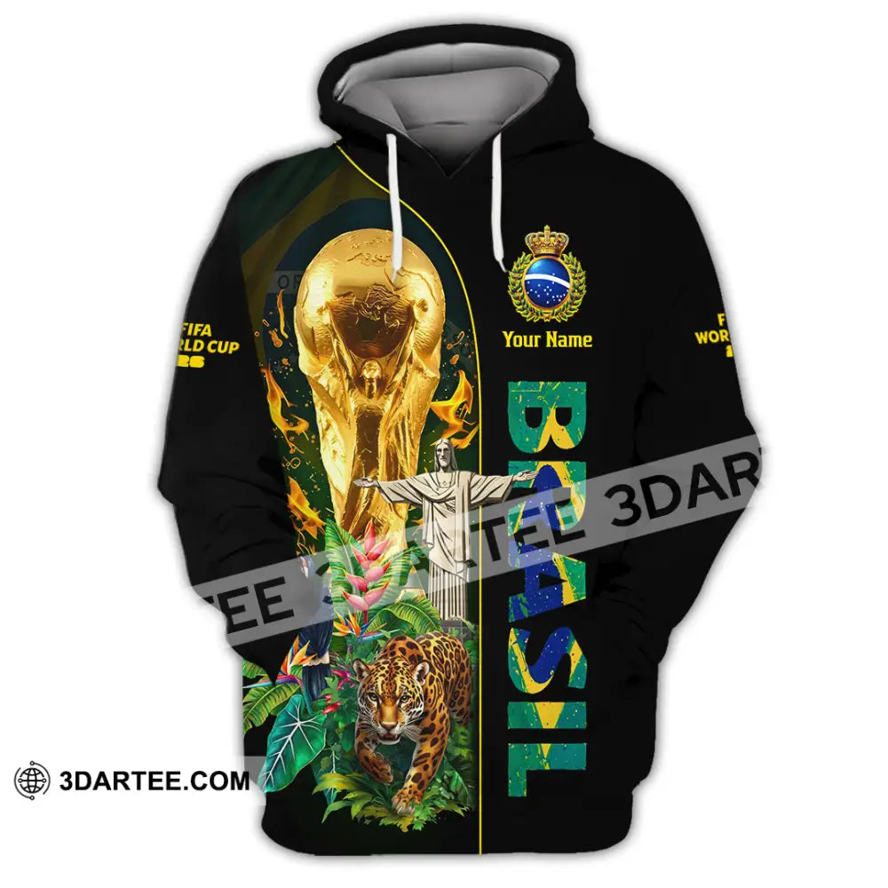 Unisex Shirt - Custom Brasil World Cup 2026 3D Shirt Hoodie / S T-shirt