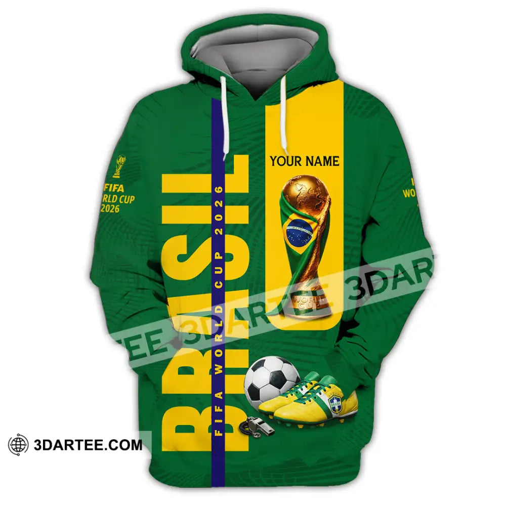 Unisex Shirt - Custom Brasil World Cup 2026 3D Shirt Hoodie / S T-shirt