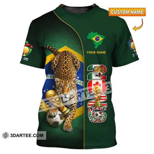 Unisex Shirt - Custom Brasil World Cup 2026 3D Shirt T-shirt