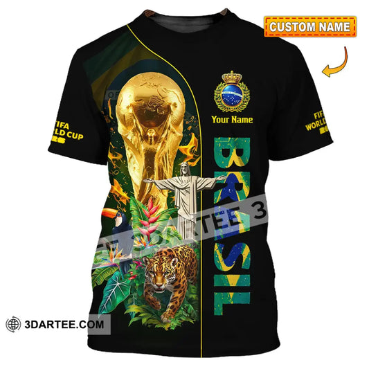 Unisex Shirt - Custom Brasil World Cup 2026 3D Shirt T-shirt