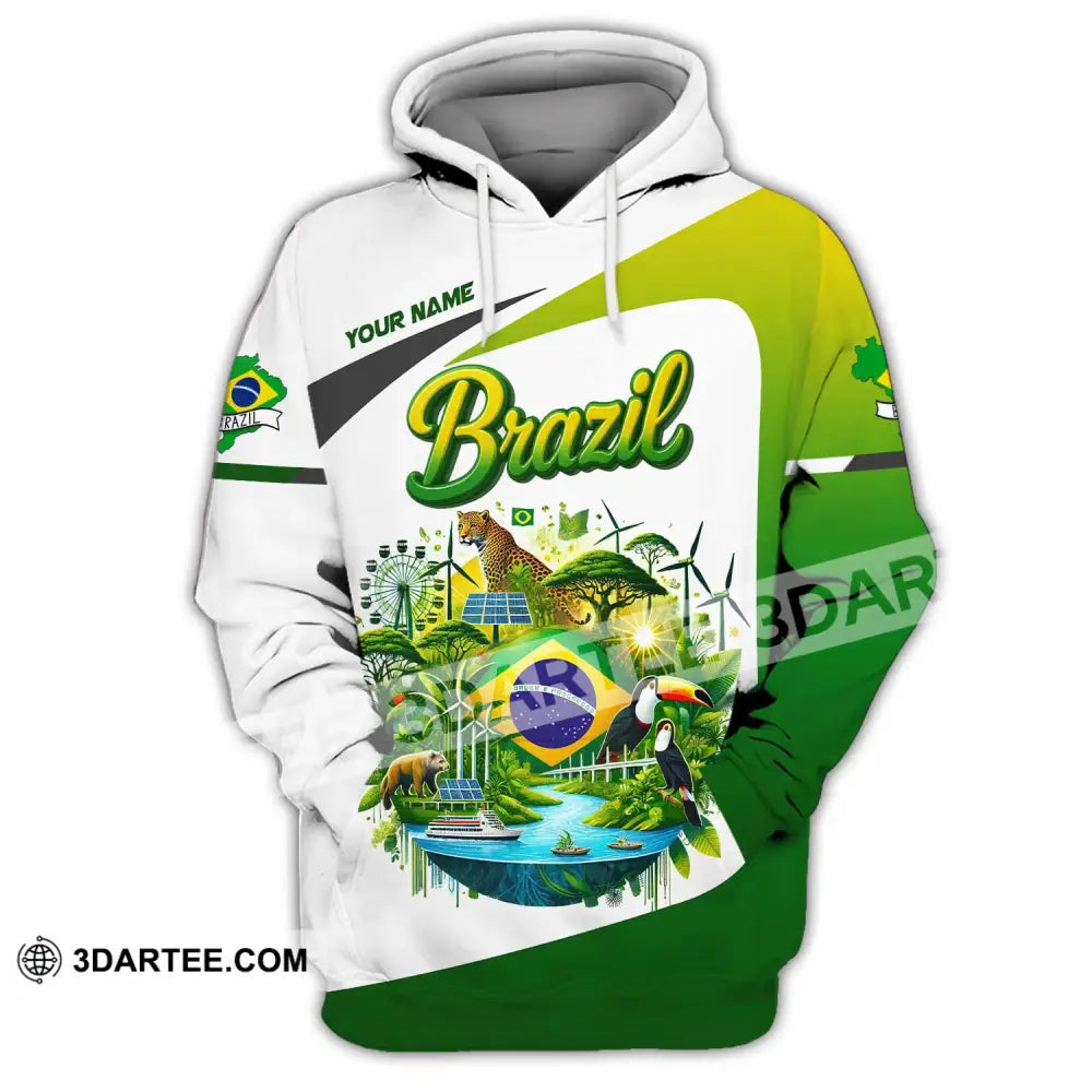Unisex Shirt - Custom Brazil 3D Shirt Hoodie / S T-shirt