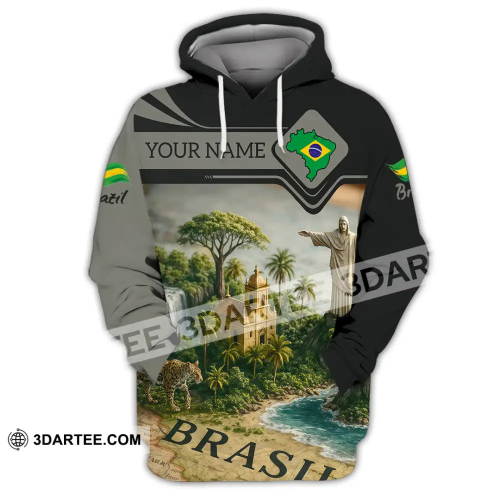 Unisex Shirt - Custom Brazil 3D Shirt Hoodie / S T-shirt
