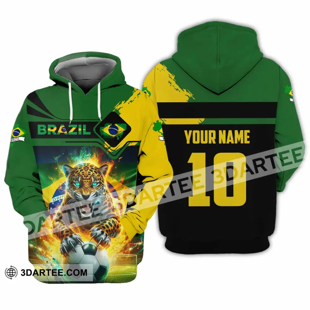 Unisex Shirt - Custom Brazil 3D Shirt Hoodie / S T-shirt
