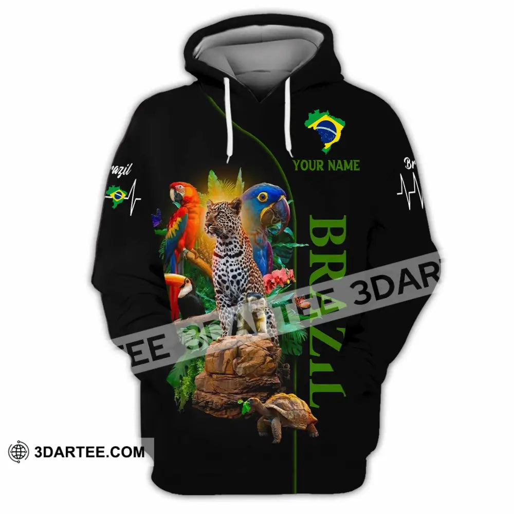 Unisex Shirt - Custom Brazil 3D Shirt Hoodie / S T-shirt