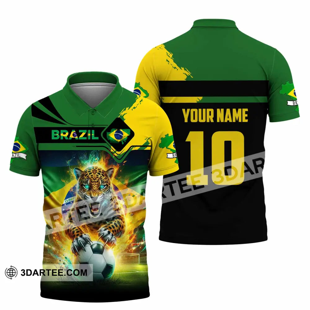 Unisex Shirt - Custom Brazil 3D Shirt Polo Shirt / S T-shirt