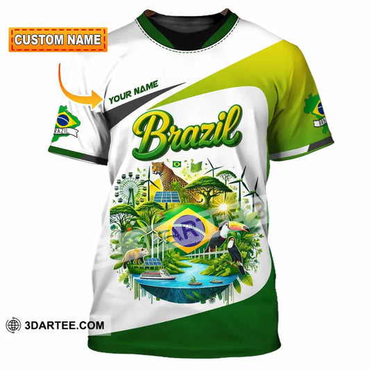 Unisex Shirt - Custom Brazil 3D Shirt T-shirt