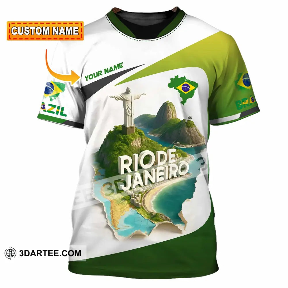 Unisex Shirt - Custom Brazil 3D Shirt T-shirt