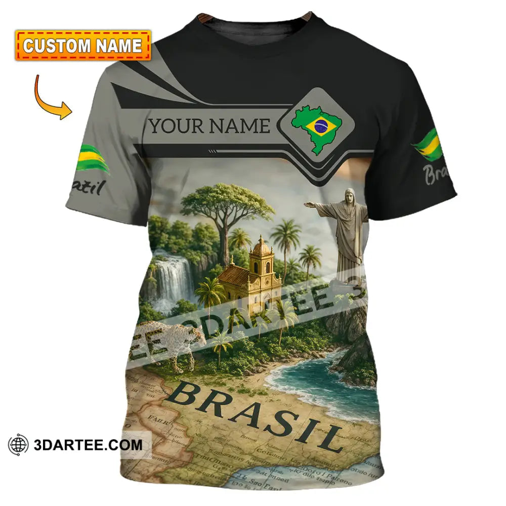 Unisex Shirt - Custom Brazil 3D Shirt T-shirt