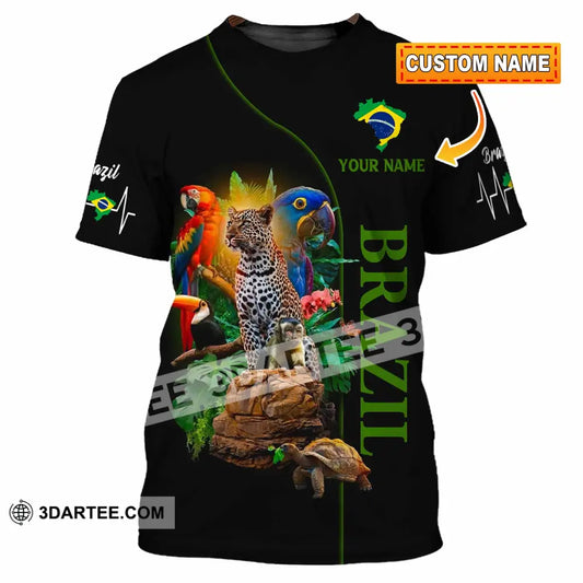 Unisex Shirt - Custom Brazil 3D Shirt T-shirt