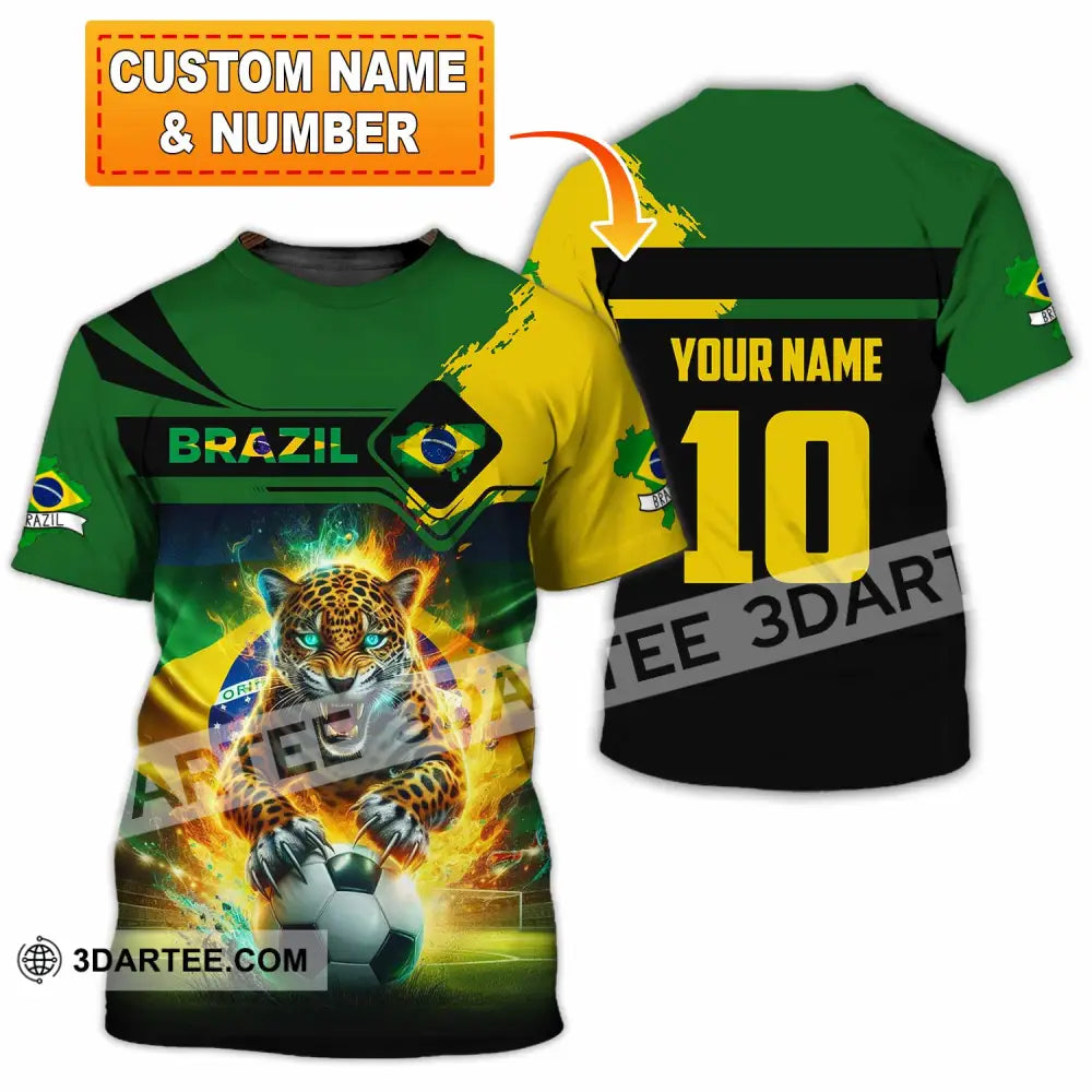 Unisex Shirt - Custom Brazil 3D Shirt T-shirt