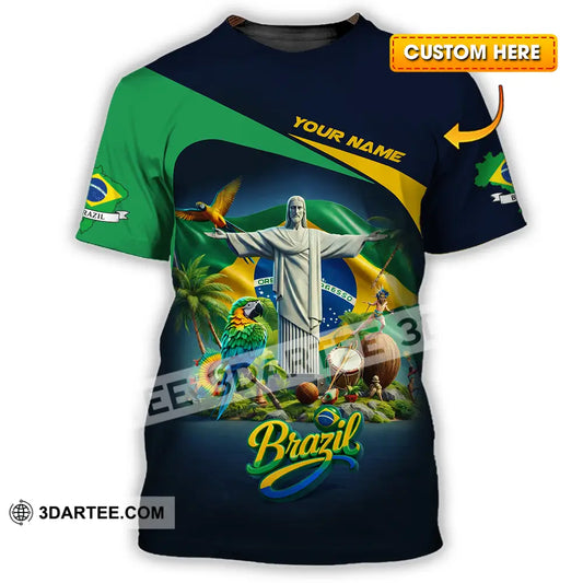 Unisex Shirt - Custom Brazil 3D Shirt T-shirt