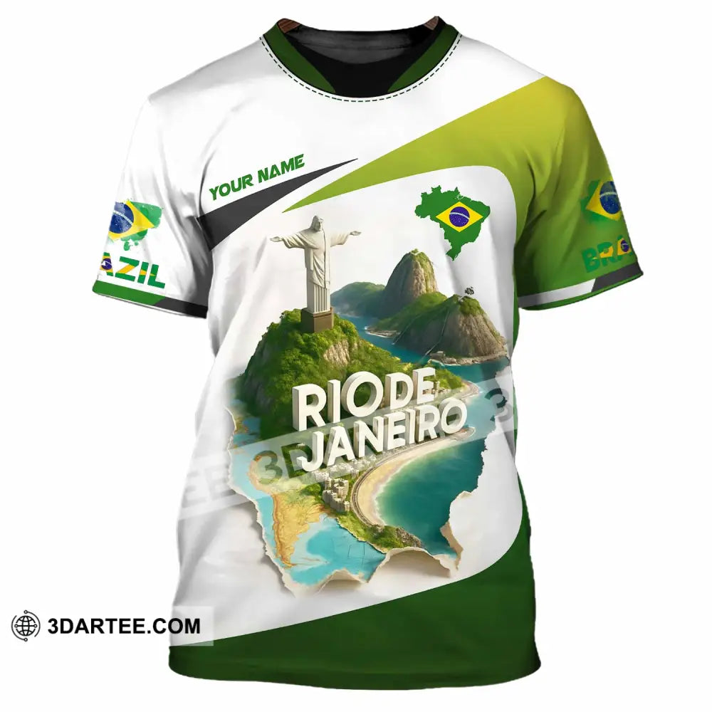 Unisex Shirt - Custom Brazil 3D Shirt T-Shirt / S T-shirt