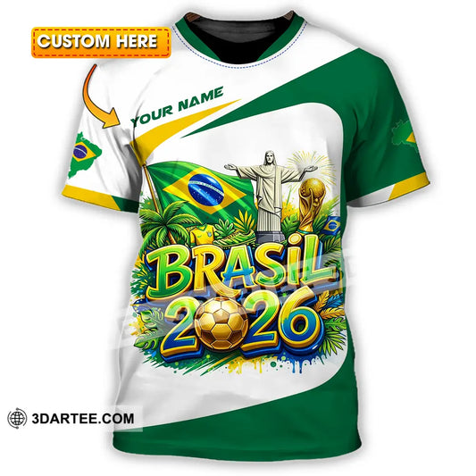 Unisex Shirt - Custom Brazil Fifa Club World Cup 2026 3D Shirt T-shirt