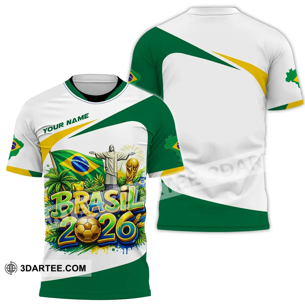 Unisex Shirt - Custom Brazil Fifa Club World Cup 2026 3D Shirt T-Shirt / S T-shirt
