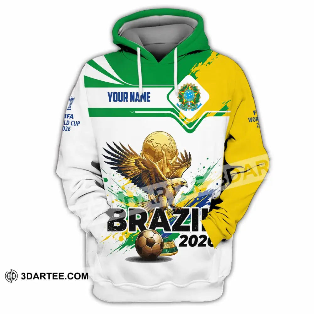 Unisex Shirt - Custom Brazil Fifa World Cup 2026 3D Shirt Hoodie / S T-shirt